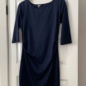 Navy blue, Pinkblush, maternity dress